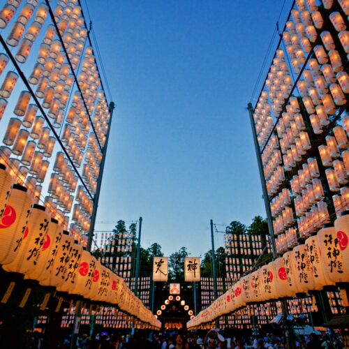 滋賀県多賀大社の万灯祭